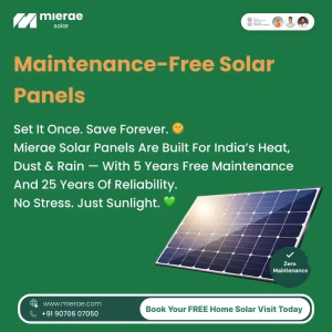 maintenance free solar panels