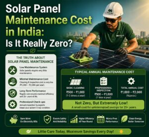 Solar Panel Maintenance Cost in India Is It Really Zero