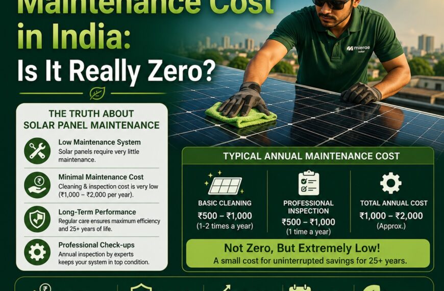 Solar Panel Maintenance Cost in India Is It Really Zero
