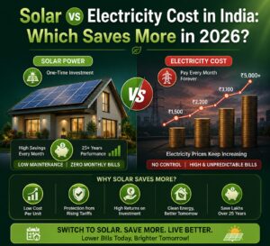 Solar vs Electricity Cost in India Which Saves More in 2026
