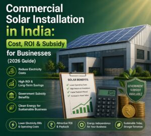commercial solar installation India