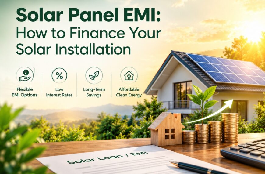 Solar panel EMI and financing options for solar installation